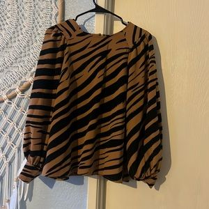 Zebra Print Blouse